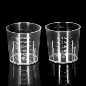 Mini Liquid Measuring Cups, Graduated Beakers For Precise Measuring & Mixing, 20 Pieces (Option: Transparent)